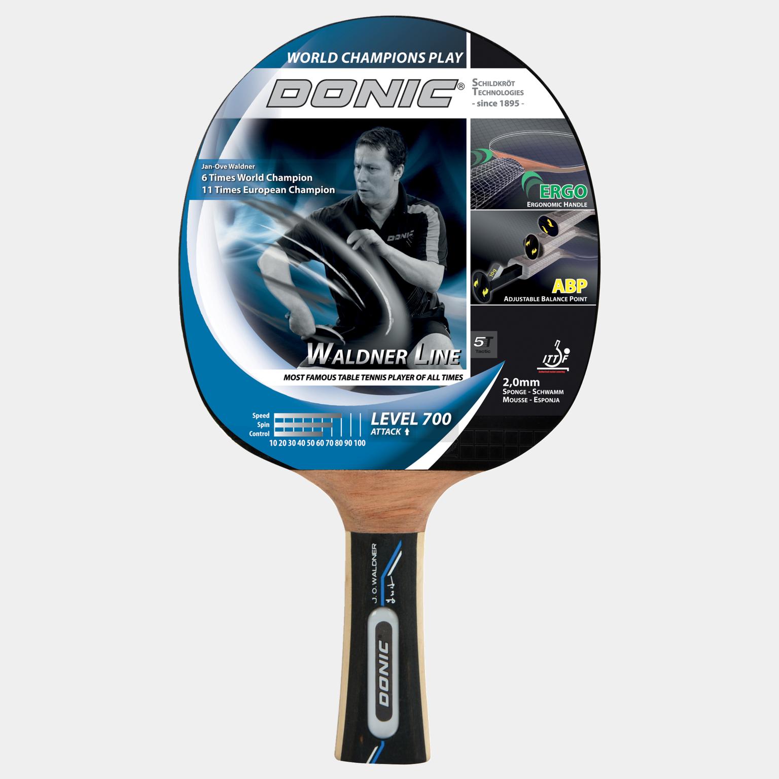  Racchetta da ping-pong Waldner 700 4 stelle - Nera