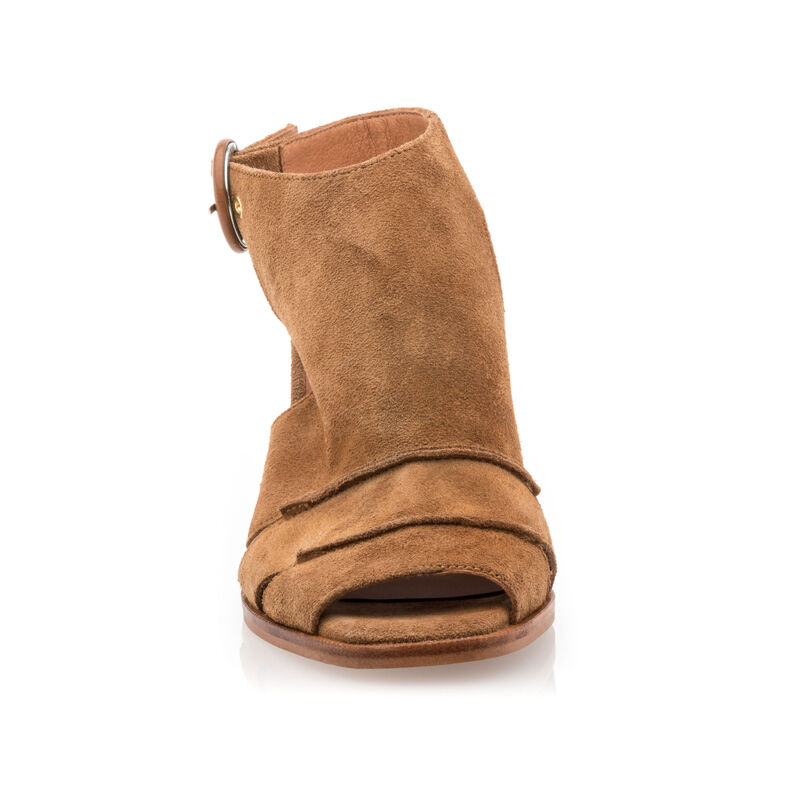 Brune sandaler / sko med åben tå til kvinder