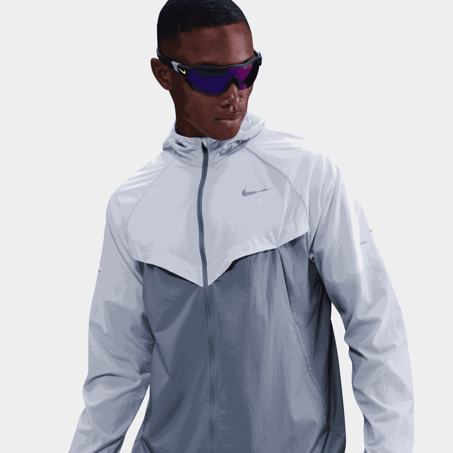  Giacca da running Stride da uomo con protezione UV - Blu