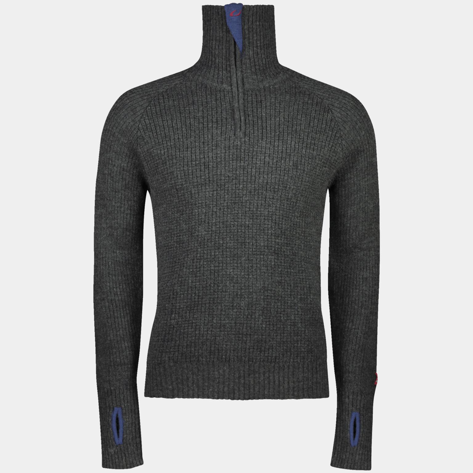  Maglione con zip color ambra, maglione di lana, unisex