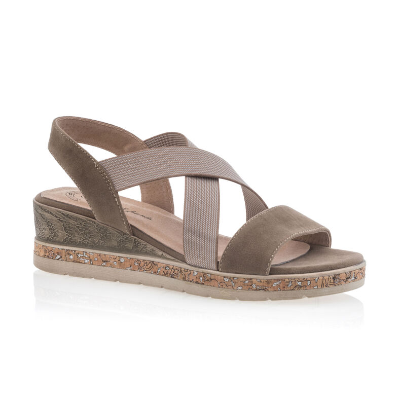 Brune sandaler / sko med åpen tå til dame