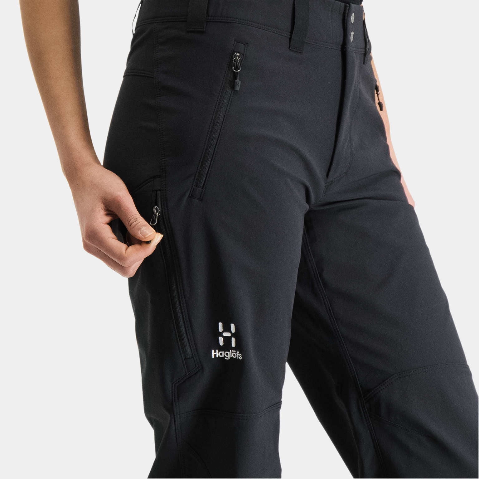 Spodnie trekkingowe damskie Gabbro – czarne