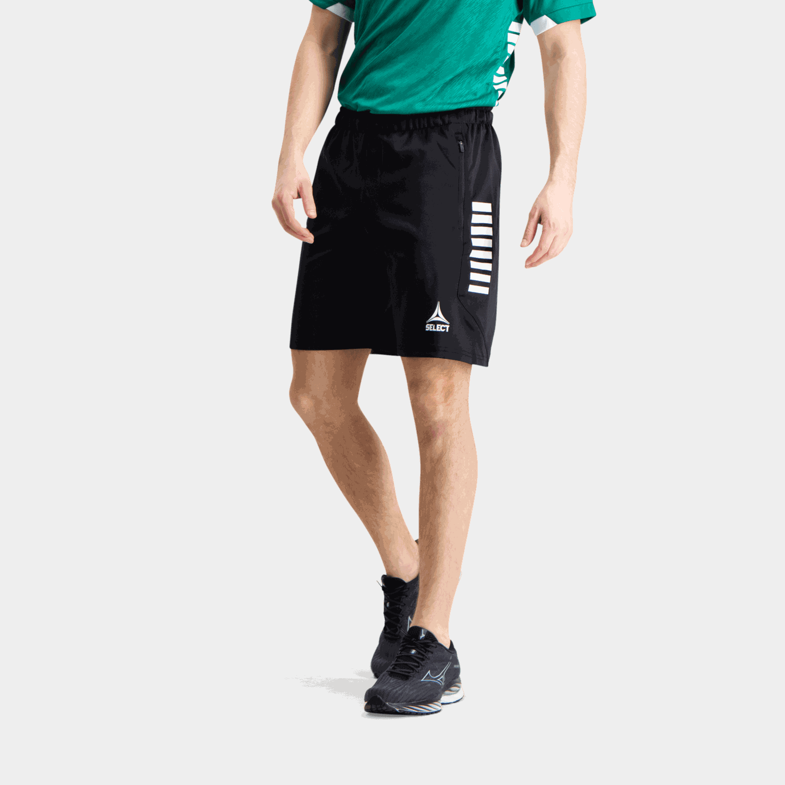  Bermuda masculina Monaco V24, calça de treino - preta