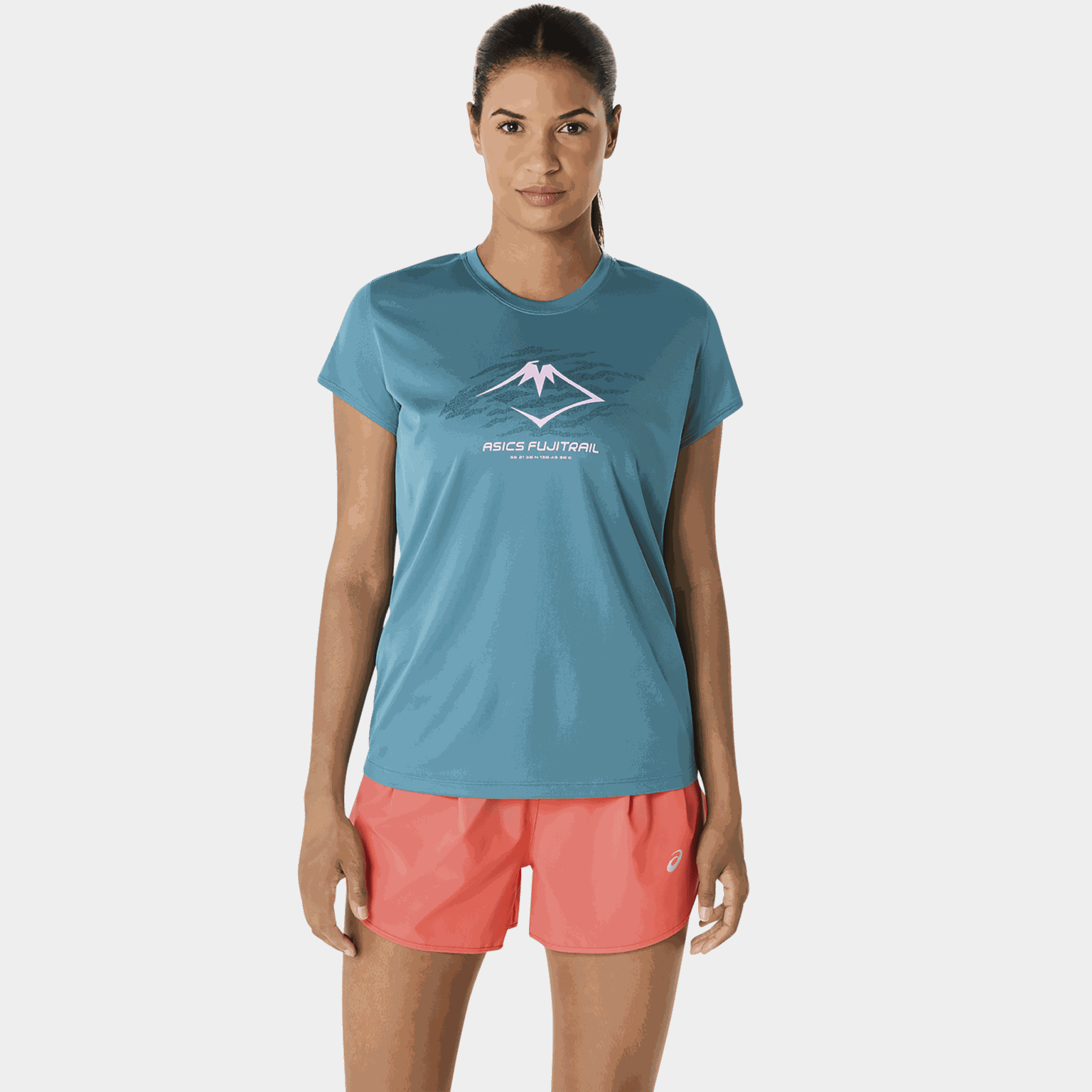 Fujitrail Logo Short Sleeve Top, t-skjorte, dame - Blå