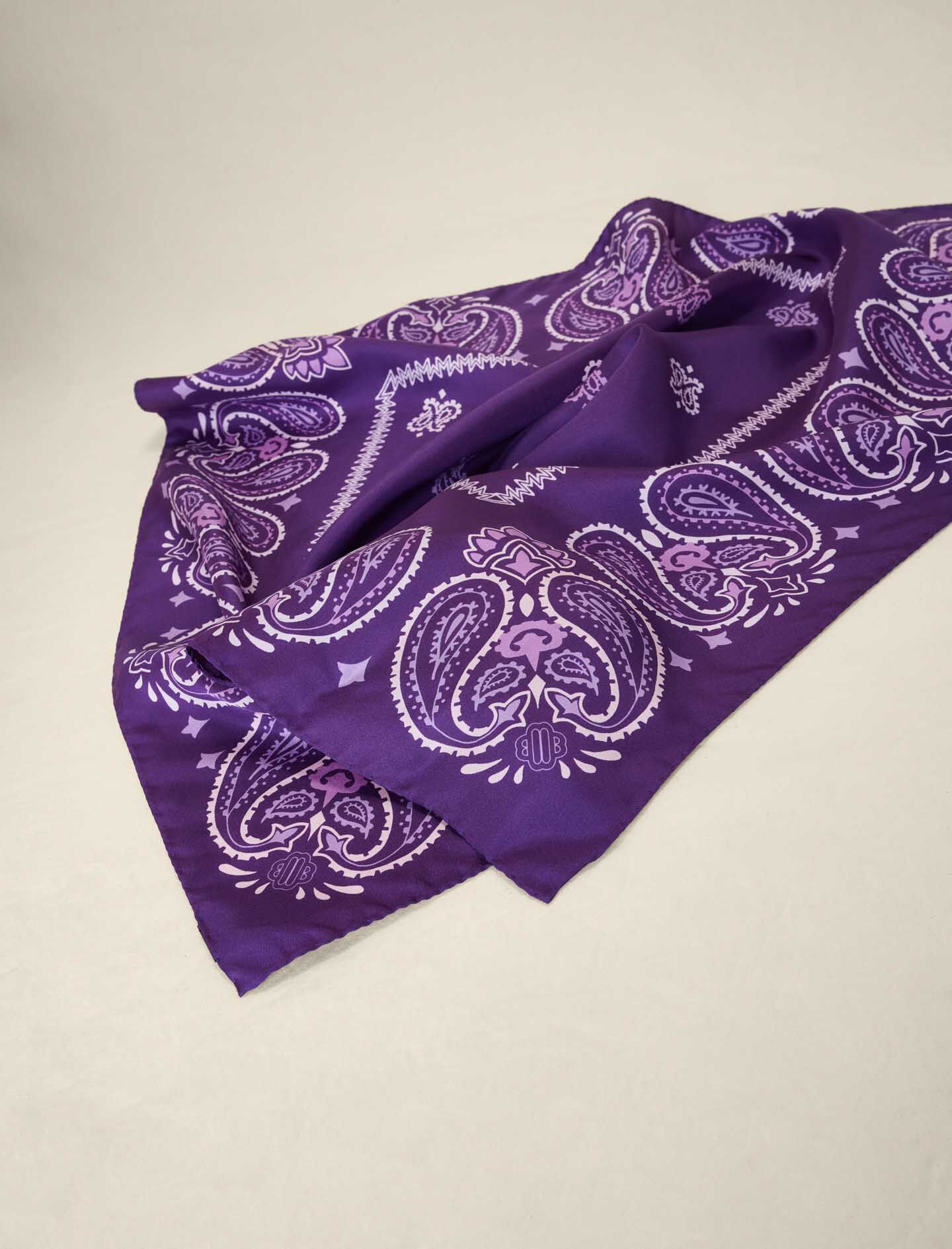Bandana met paisleyprint - Violette bandana