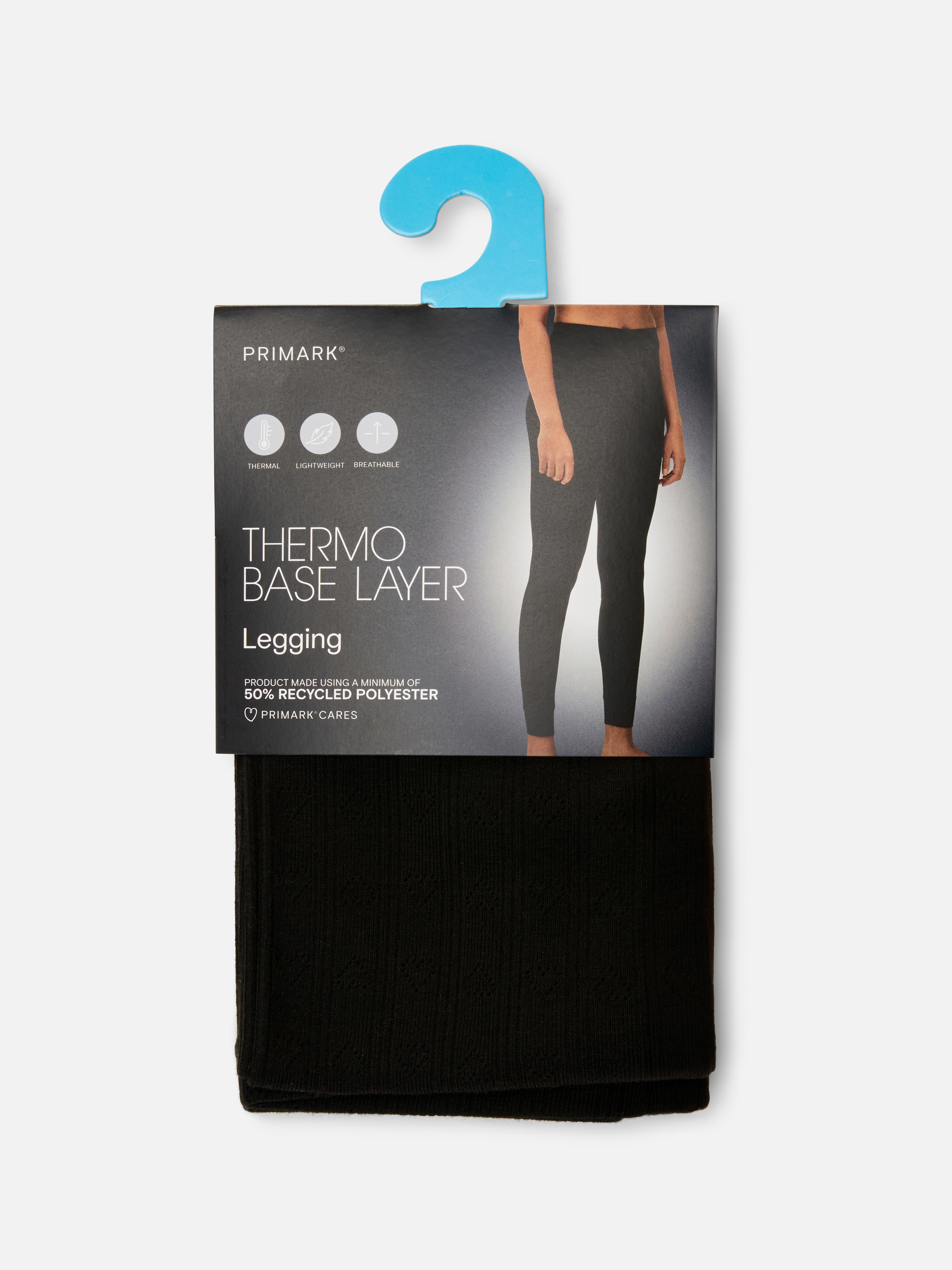 Leggings termici traforati. Questo capo basic caldo è indispensabile grazie alla trama traforata e al tessuto termico.