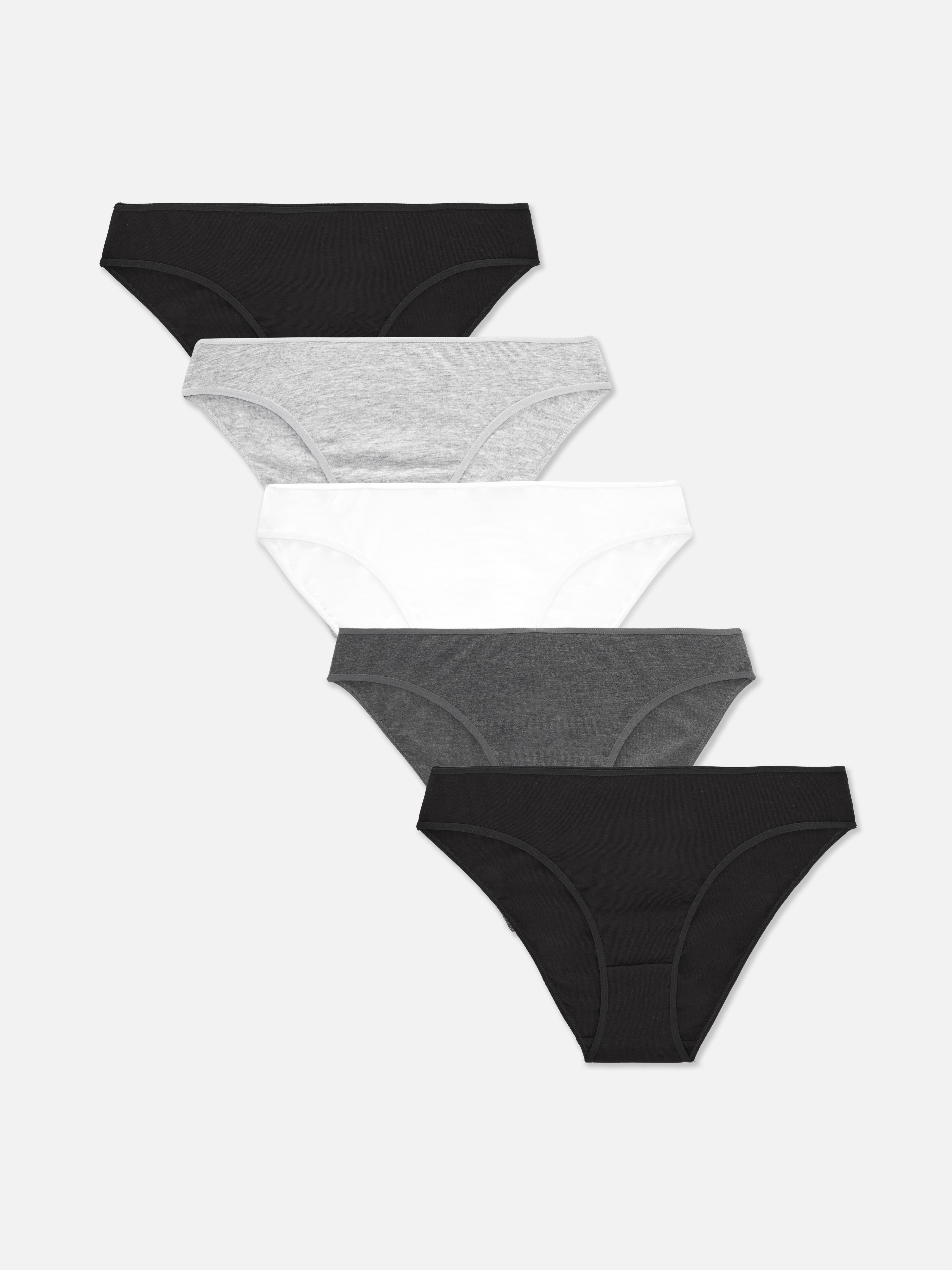 Mini slip, set da 5. Set di cinque mini slip colorati in cotone con bordi elasticizzati.