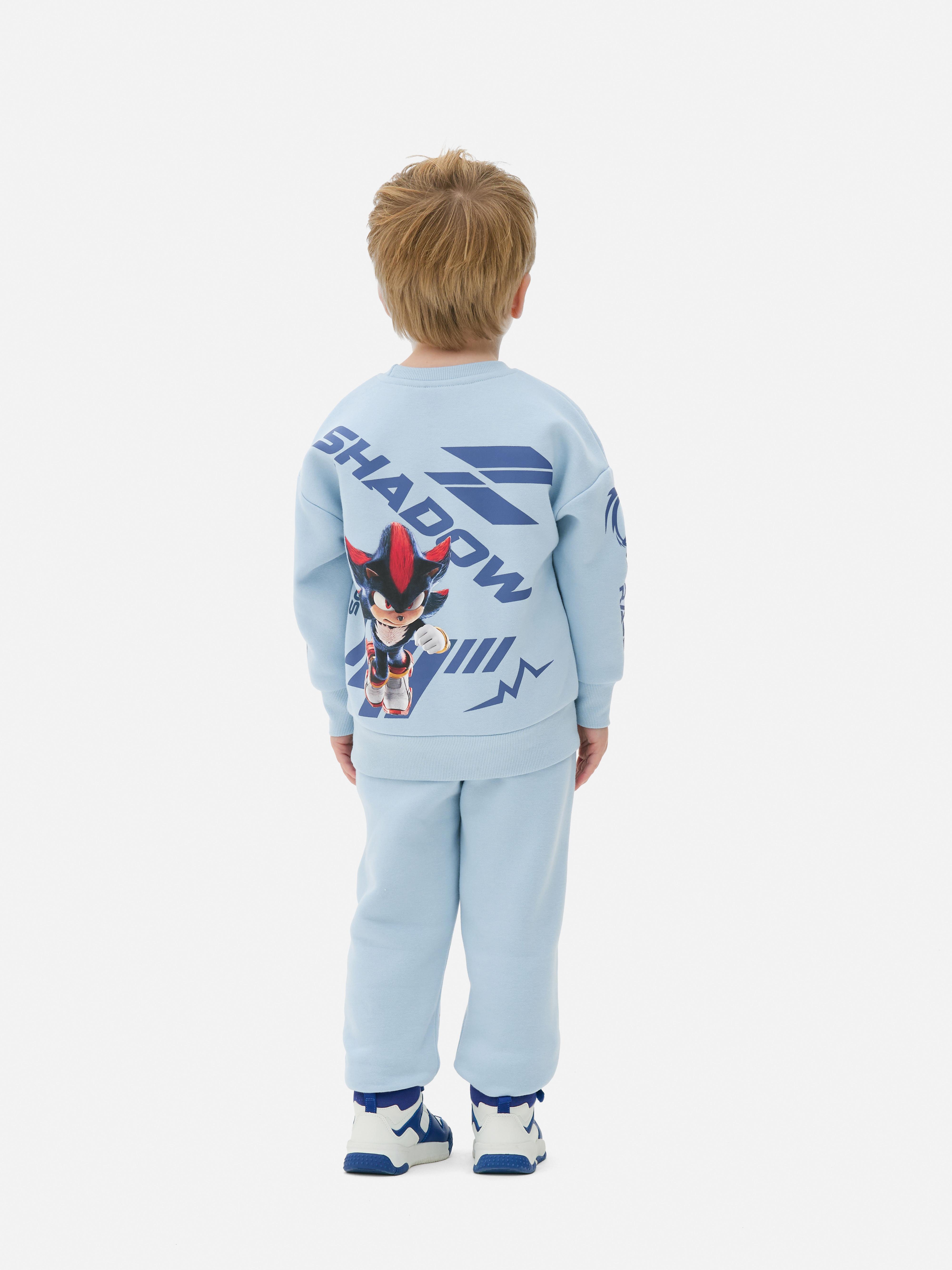 Pantaloni de trening cu Sonic The Hedgehog și Shadow Pantaloni de trening cu șnur și imprimeuri Sonic și Shadow