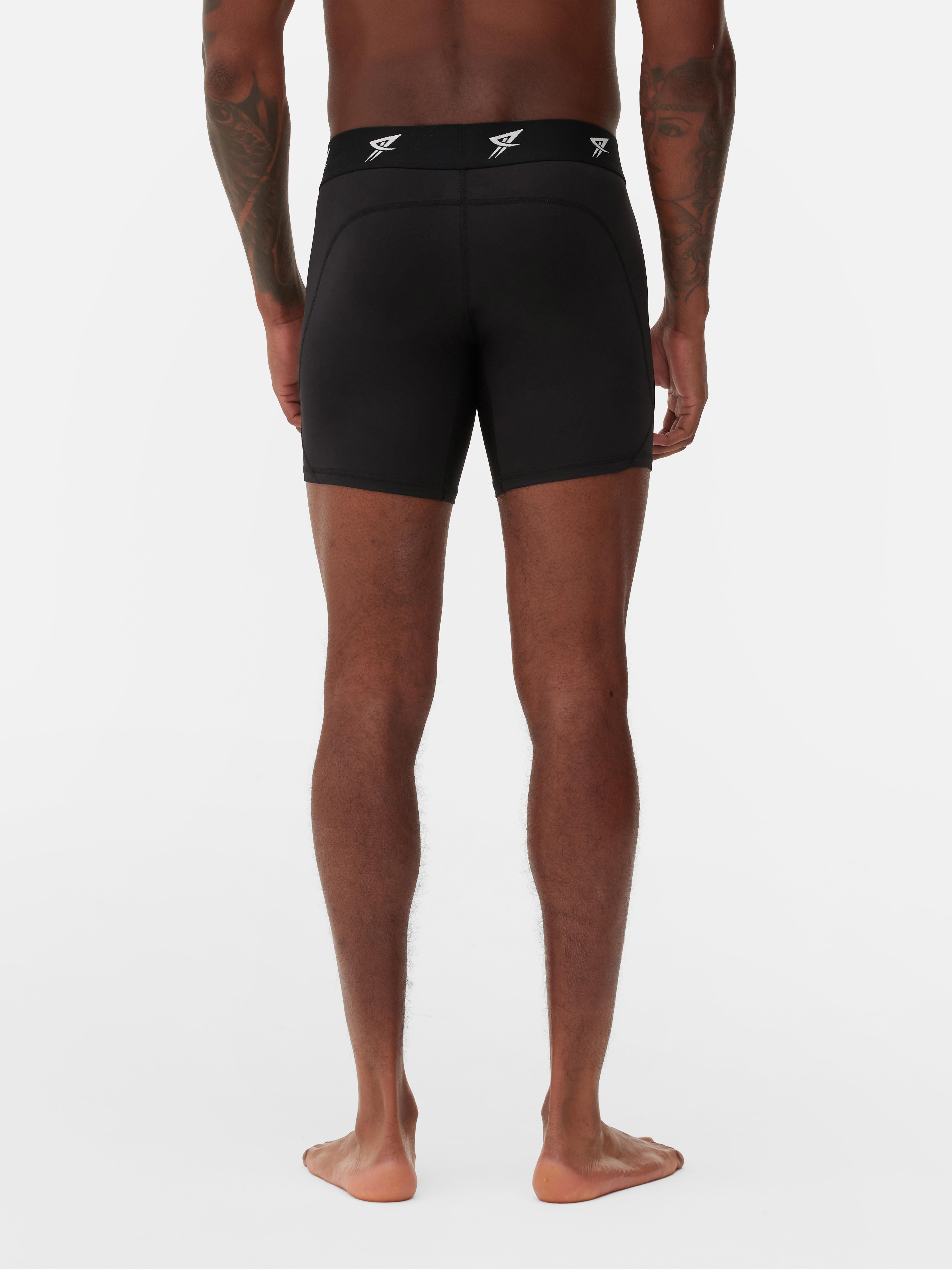 Boxeri sport, set de 3 boxeri sport cu talie elastică și logo