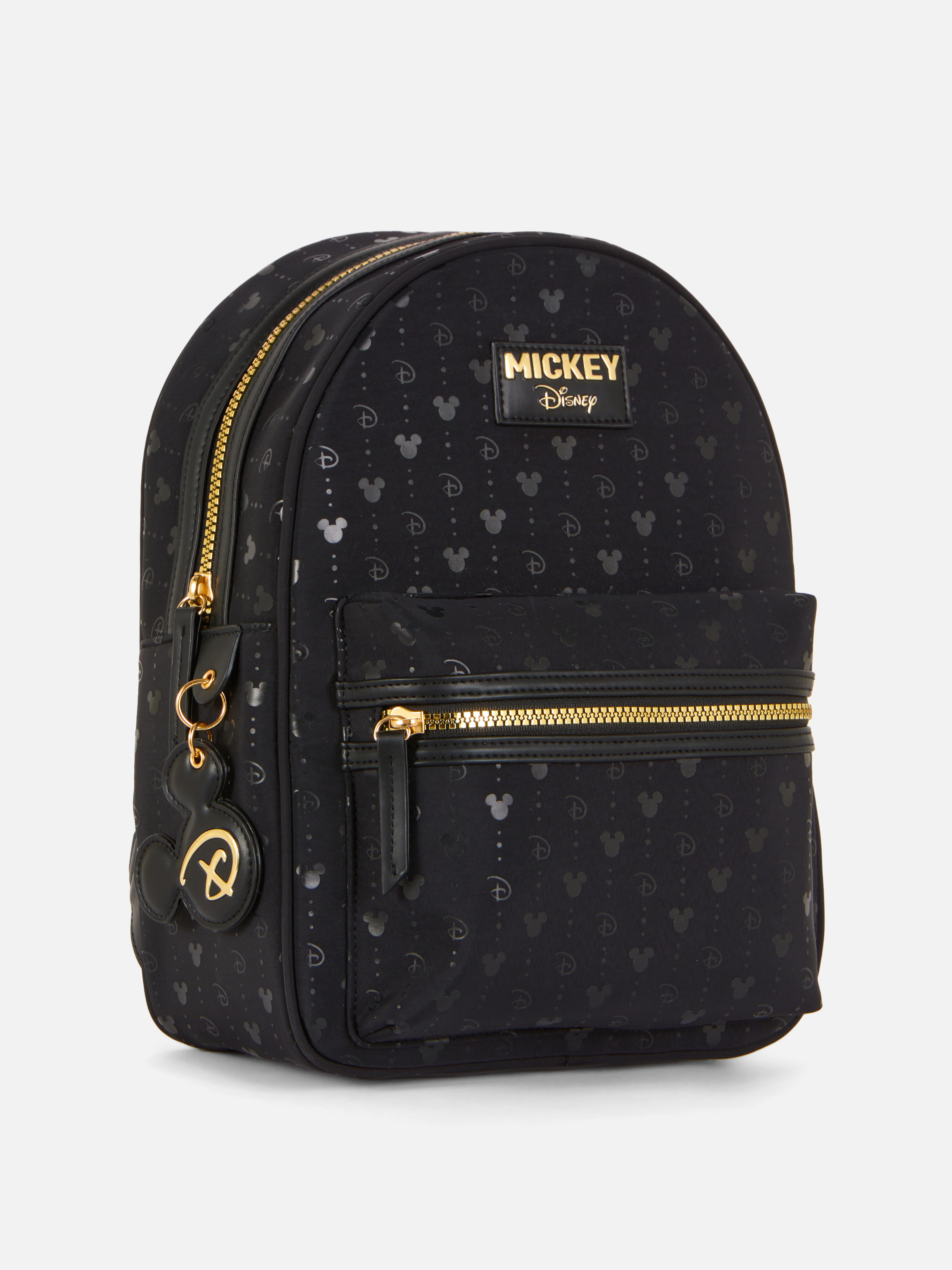Disneys Mickey Mouse Monogramm-Rucksack Unser Mickey Mouse Rucksack mit goldfarbenen Verzierungen ist ein absolutes Must-have
