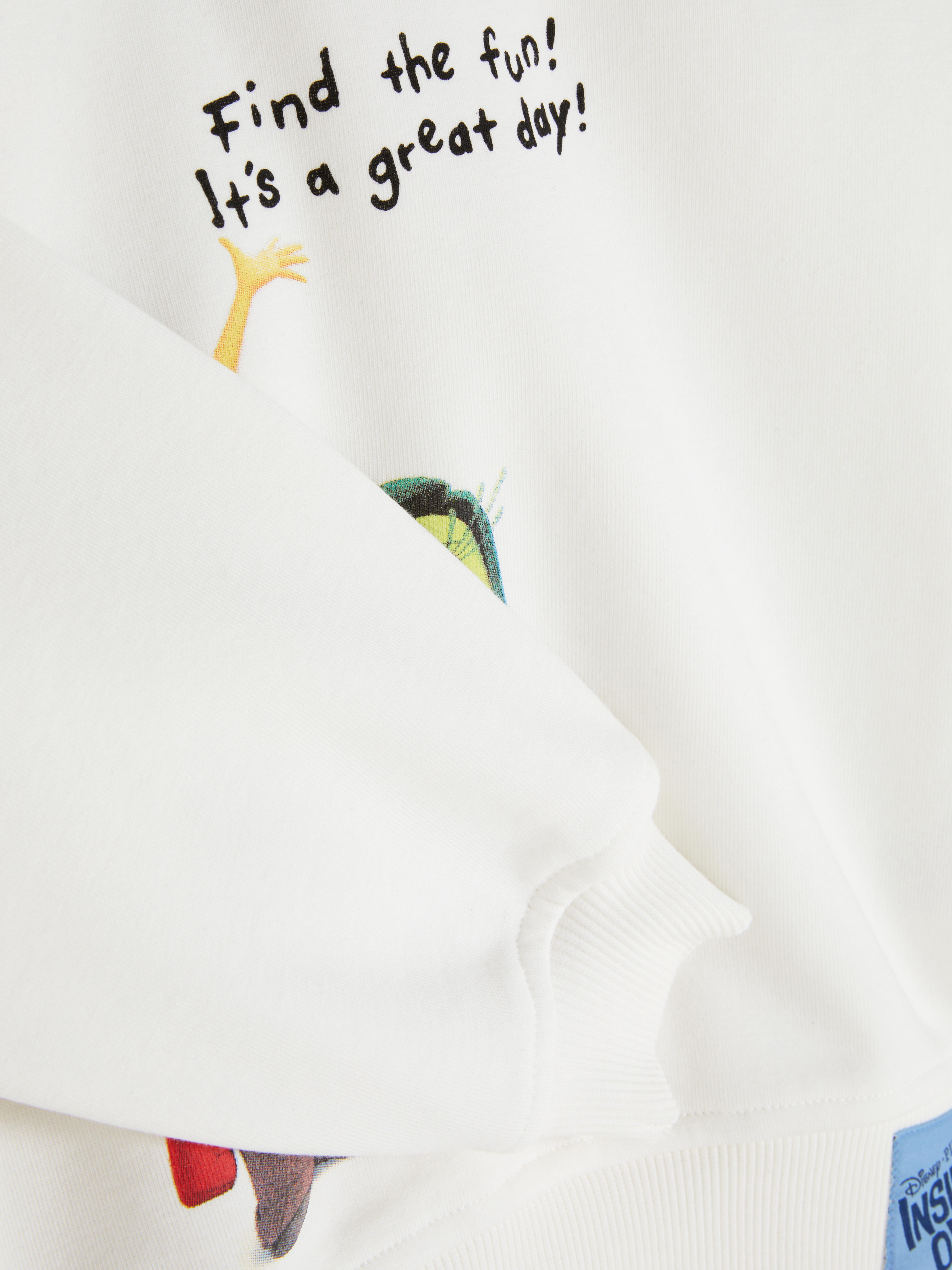 Sweatshirt mit Disney-„Alles steht Kopf“-Print. Ein Sweatshirt mit gerippten Bündchen und „Alles steht Kopf“-Prints auf Vorder- und Rückseite.