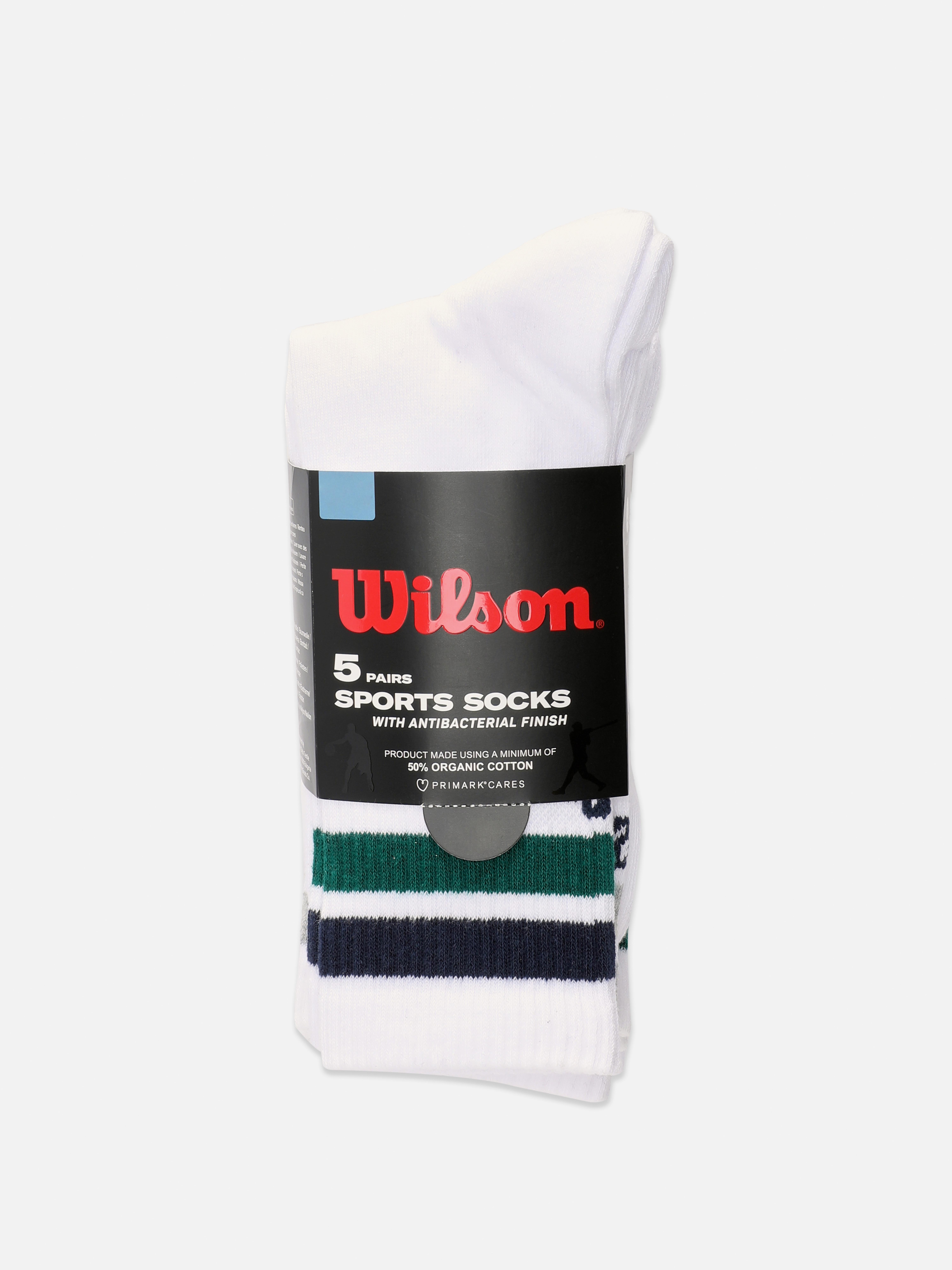Șosete sport Wilson, set de 5 Fii sportiv cu aceste șosete Wilson cu finisaj antibacterian