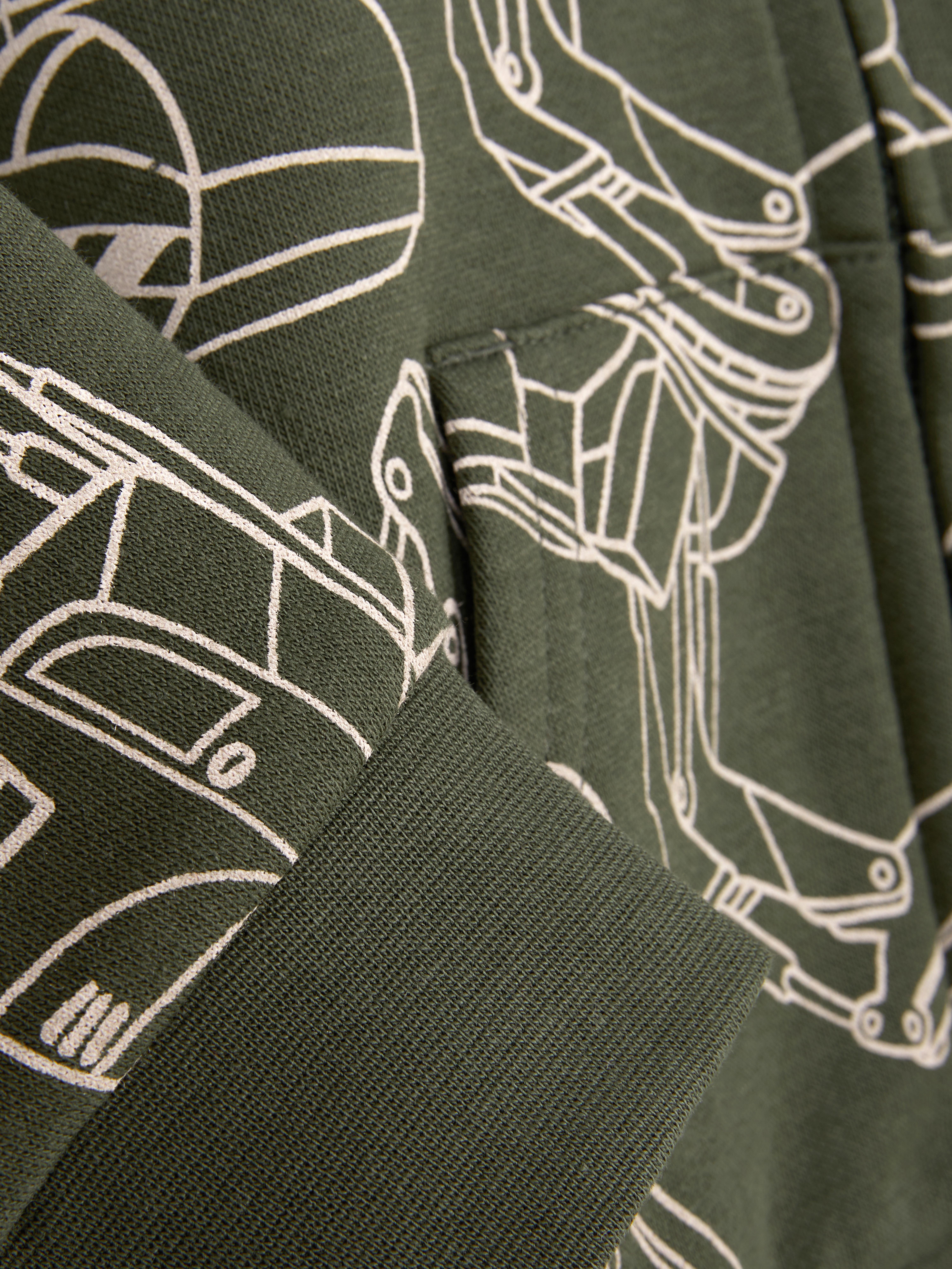 Passender Kapuzenpullover mit Reißverschluss und Print. Dieser Kapuzenpullover mit Reißverschluss verkörpert lässigen Stil vom Feinsten.