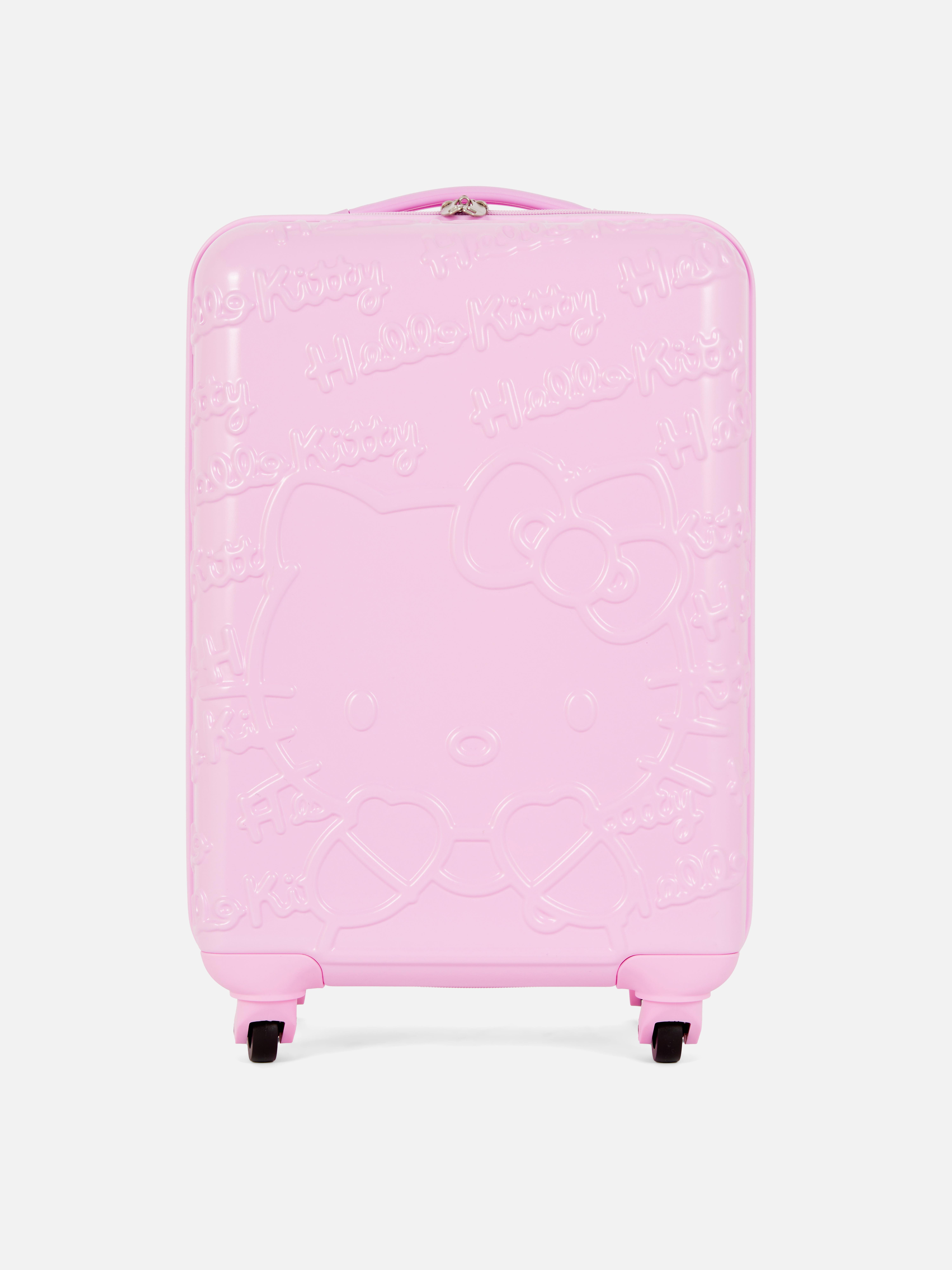 Valiză rigidă cu 4 roți Hello Kitty Această valiză rigidă prezintă modele drăguțe în relief cu Hello Kitty