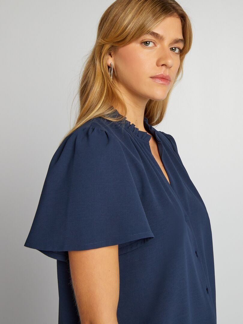 Blusa macia - Azul marinho