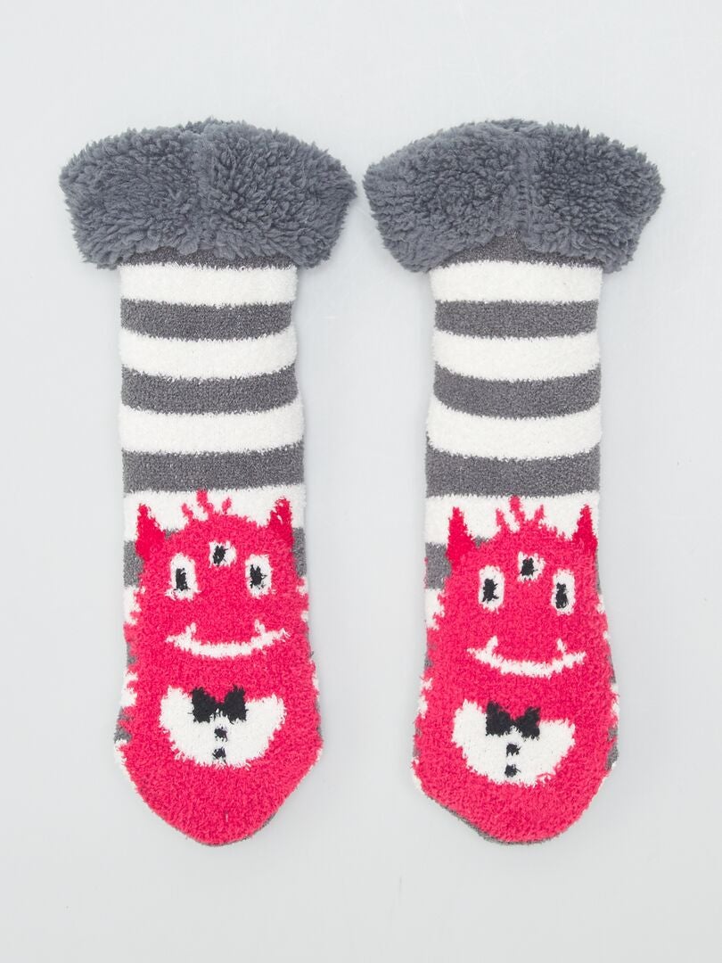 Sokslippers - ROOD