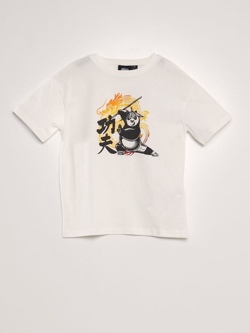 Camiseta 'Kung-Fu Panda' - BLANCO
