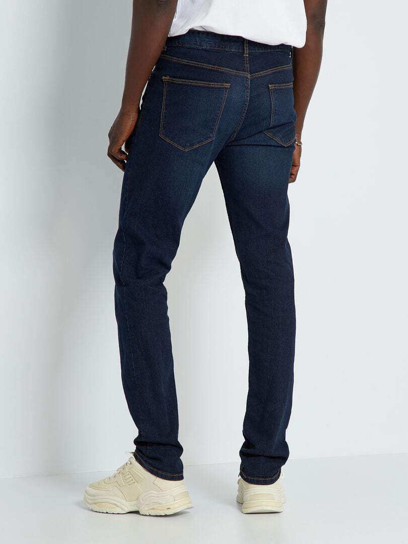 Calça jeans slim stretch tamanho L34 - azul índigo