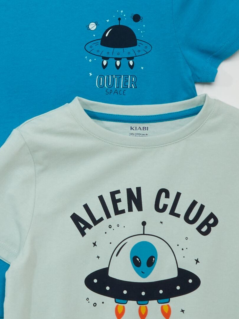 Set van 3 jersey T-shirts - BLAUW