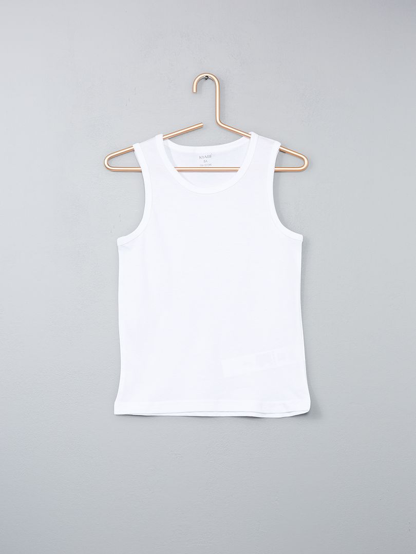 Conjunto de 3 blusas de algodão - Brancas