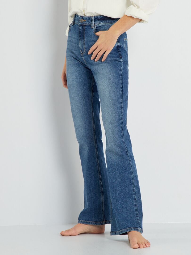 Pantalones vaqueros acampanados - L34 - AZUL