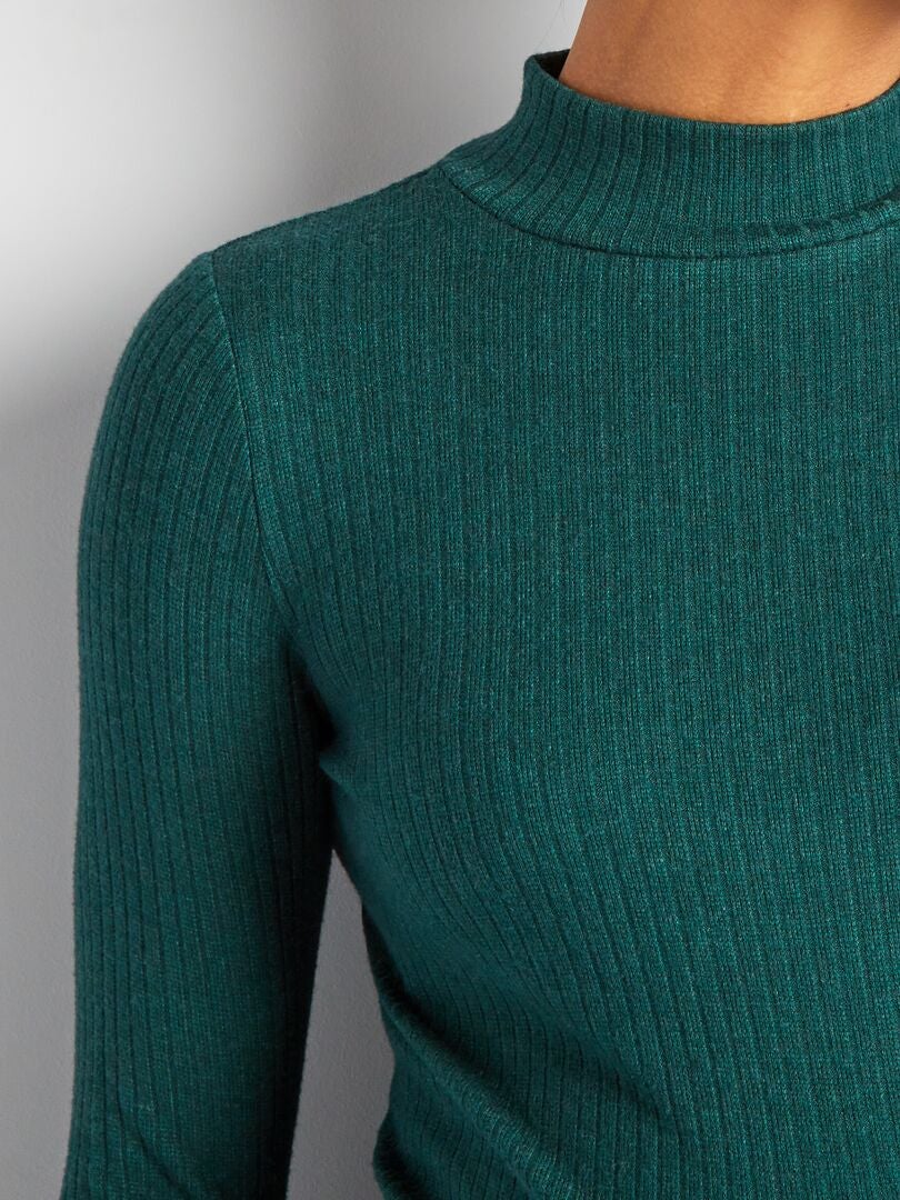 Suéter de gola alta para gestantes - VERDE