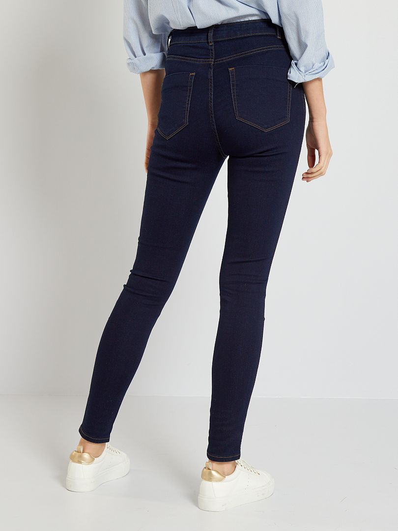Calça jeans skinny com efeito modelador - AZUL