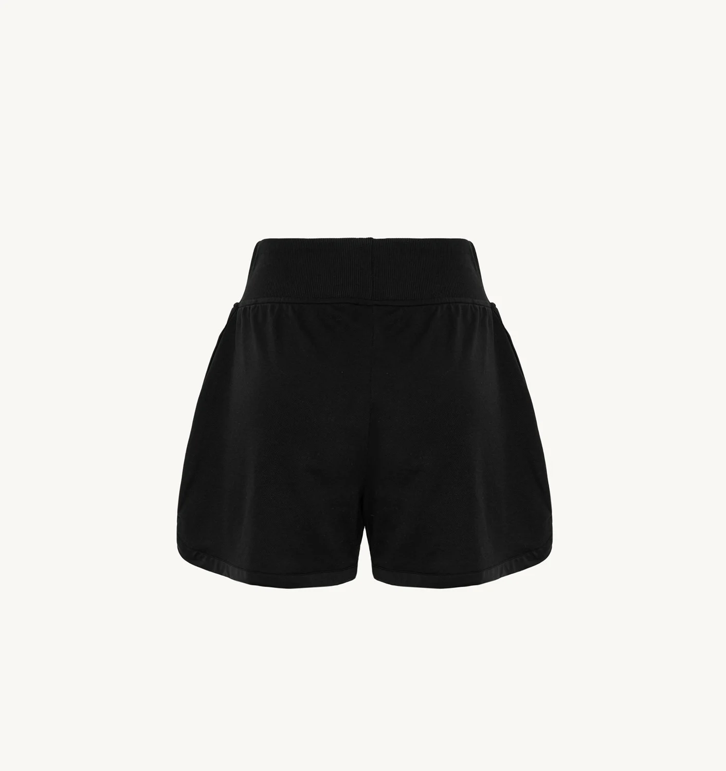 PANTALONI ȘORT DE TENIS NEGRI CU BRINDURI CONTRASTANTE