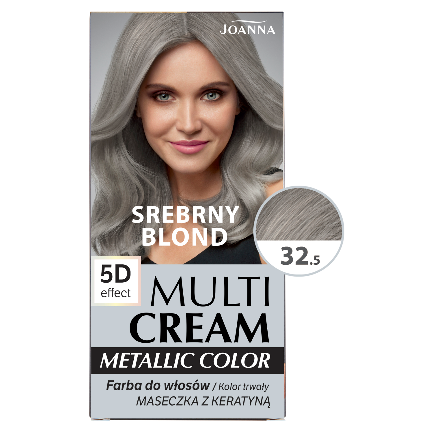Joanna Multi Cream Metallic Farve