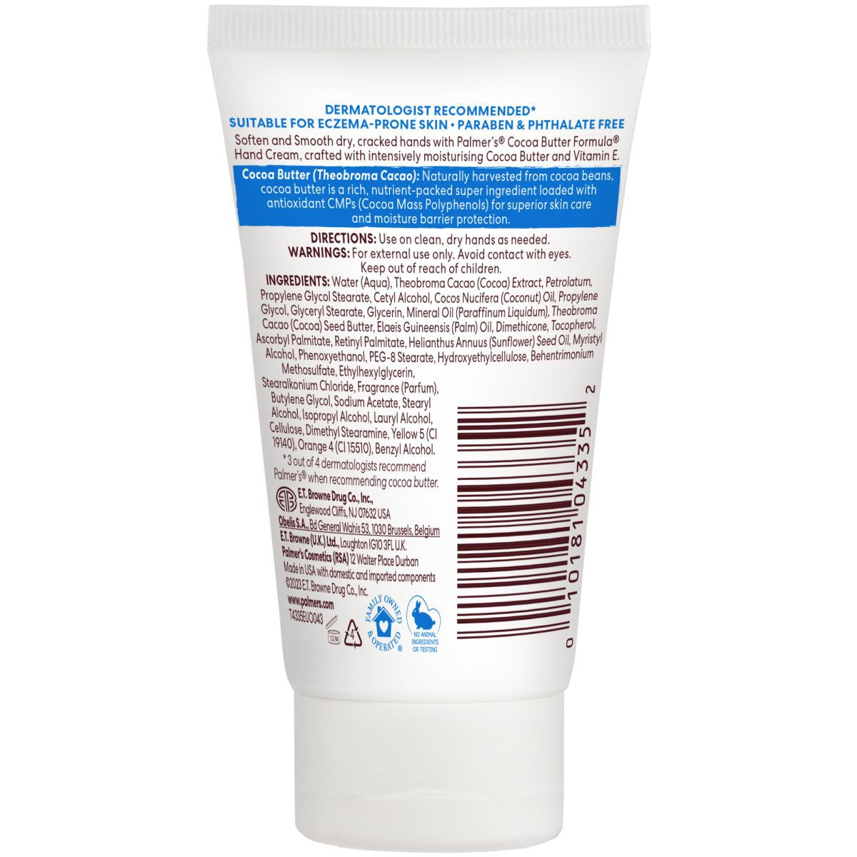 Palmer'S Concentrated Hand and Foot Cream 60g Cocoa Butter Formula