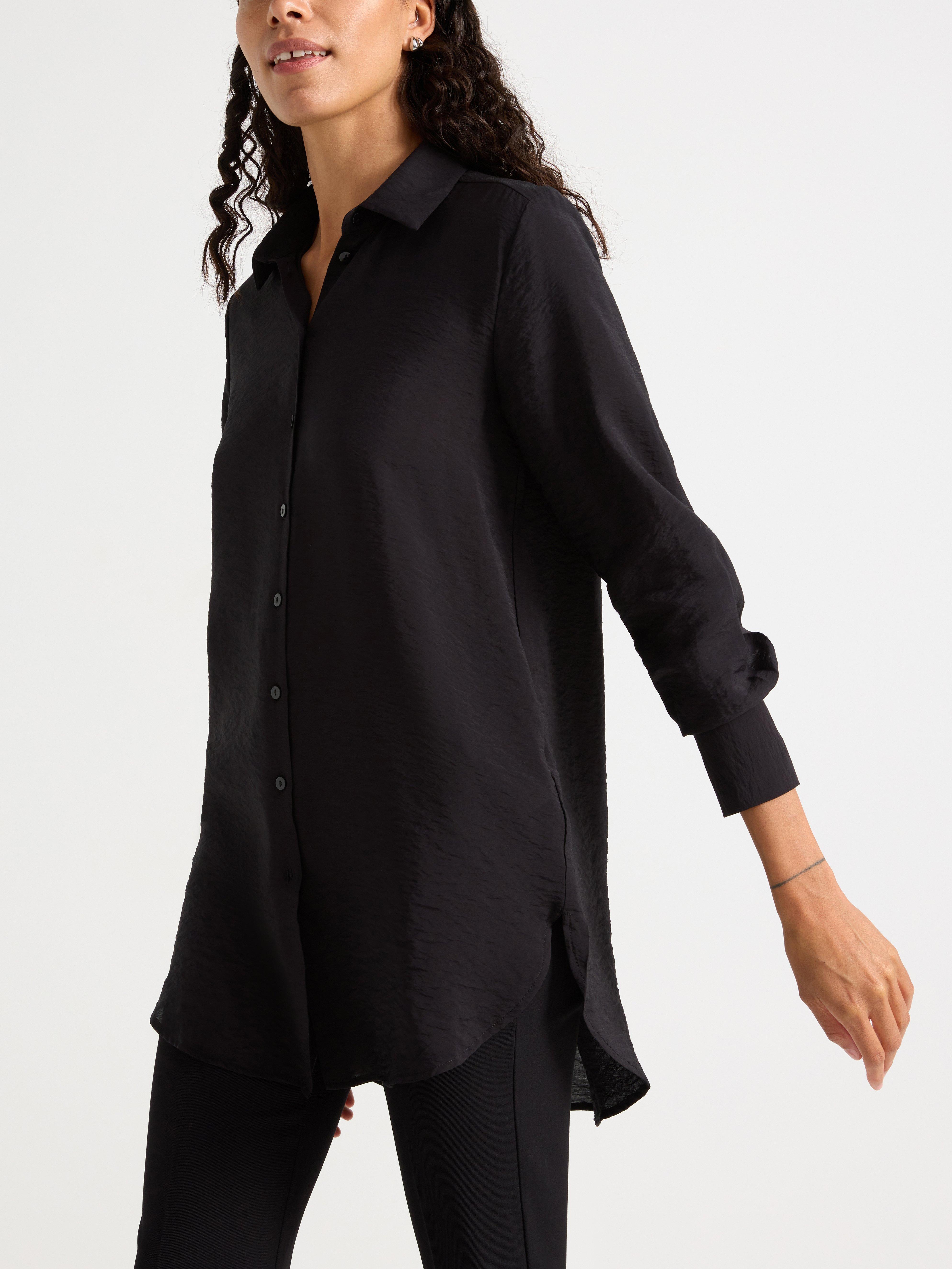 Camisa de manga larga negra