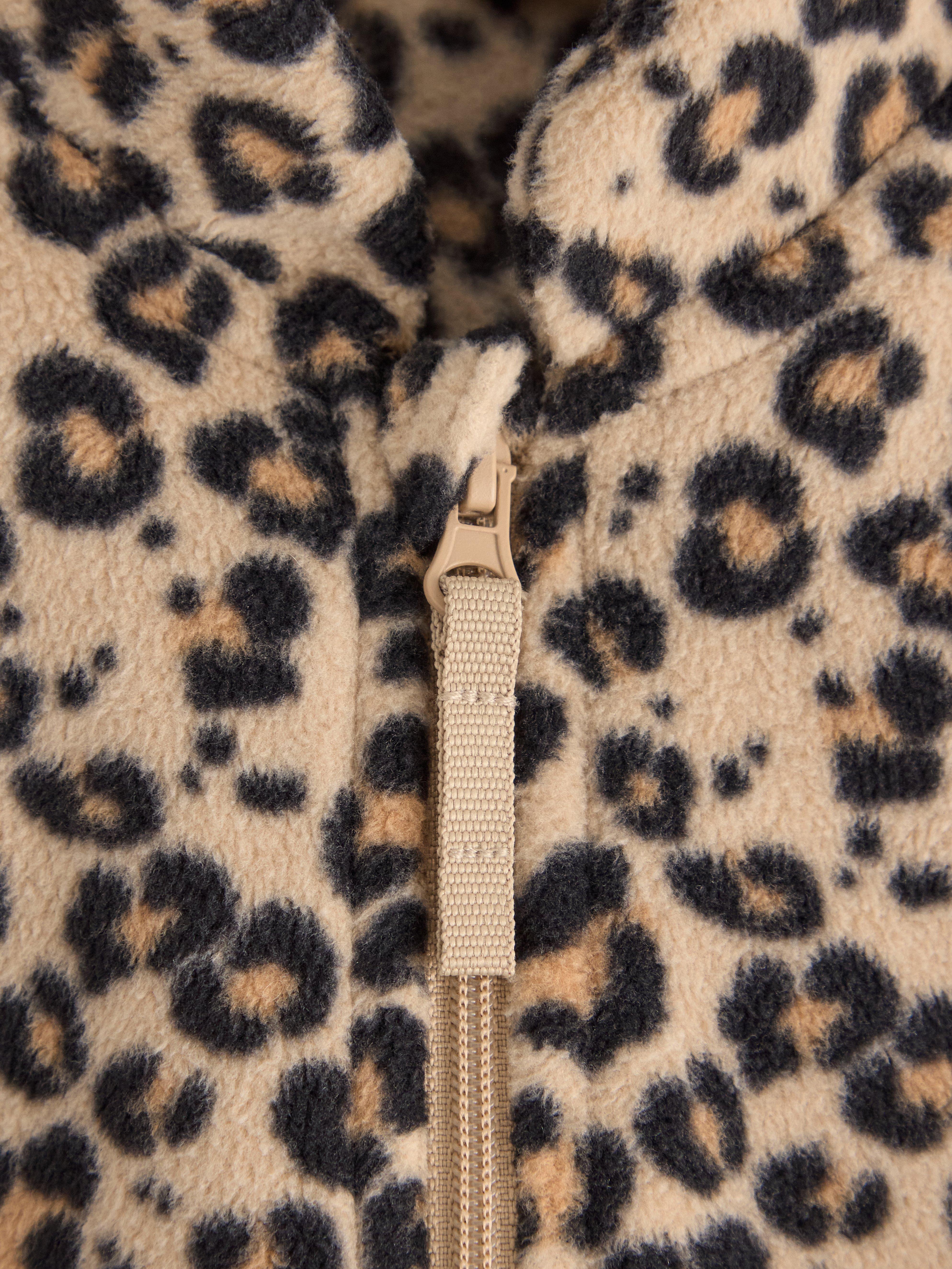 Chaqueta de micropolar color beige
