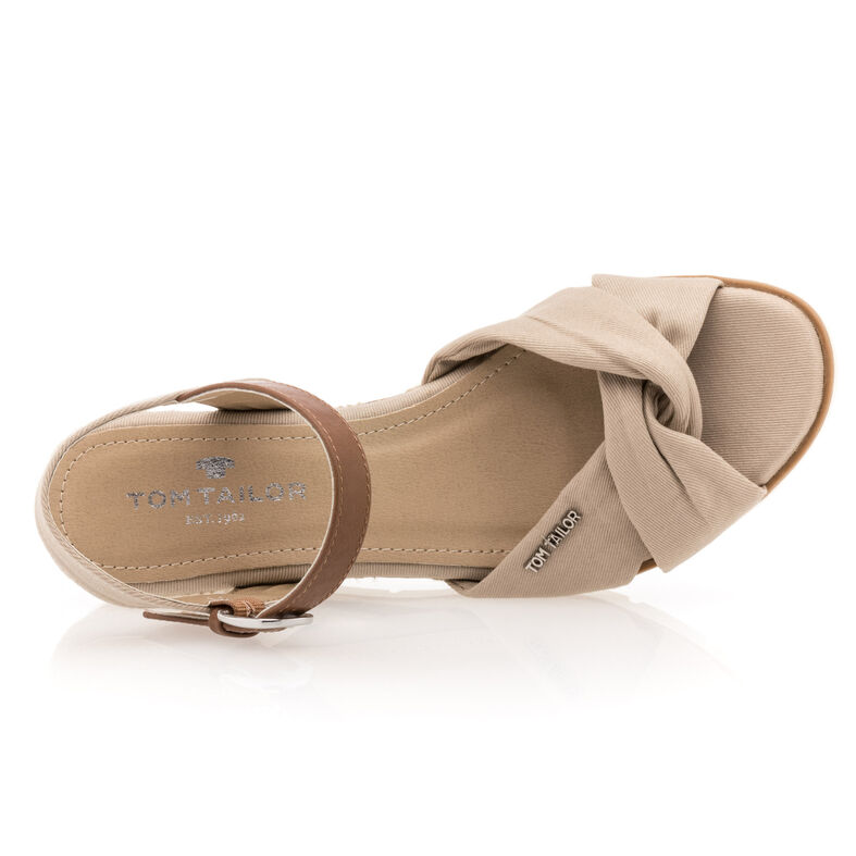 Beige sandaler / åben tå sko til kvinder