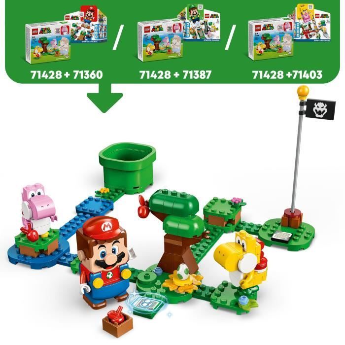 LEGO® 71428 Super Mario Yoshi's Forest Expansion Set, Children's Toy with 2 Yoshi Figures