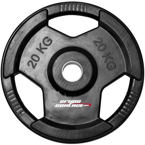 Gumitárcsák markolattal, belső átmérővel (28 mm), 20 kg