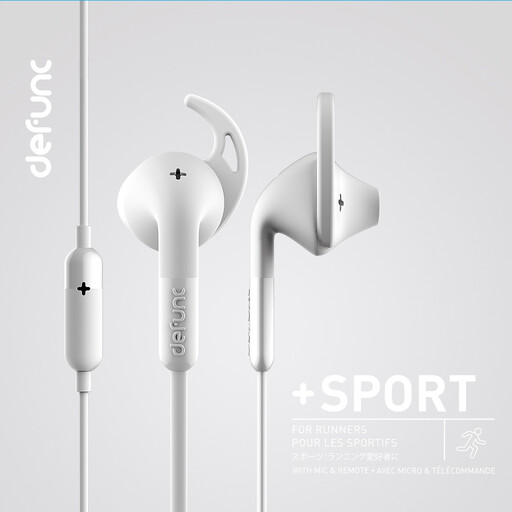 Fones de ouvido Defunc + Sport com cabo de 3,5 mm