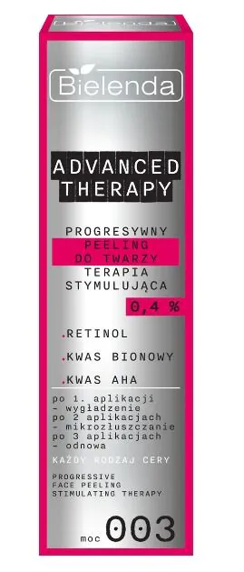 Bielenda Advanced Therapy Progresywny Peeling ognisty do twarzy terapia stymulująca 003