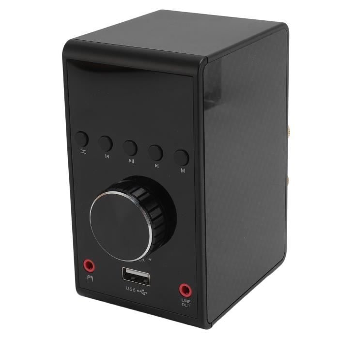 Amplificador Bluetooth - VVIKIZY - 200W - Sonido estéreo HiFi - Bluetooth 5.0 - Negro compacto