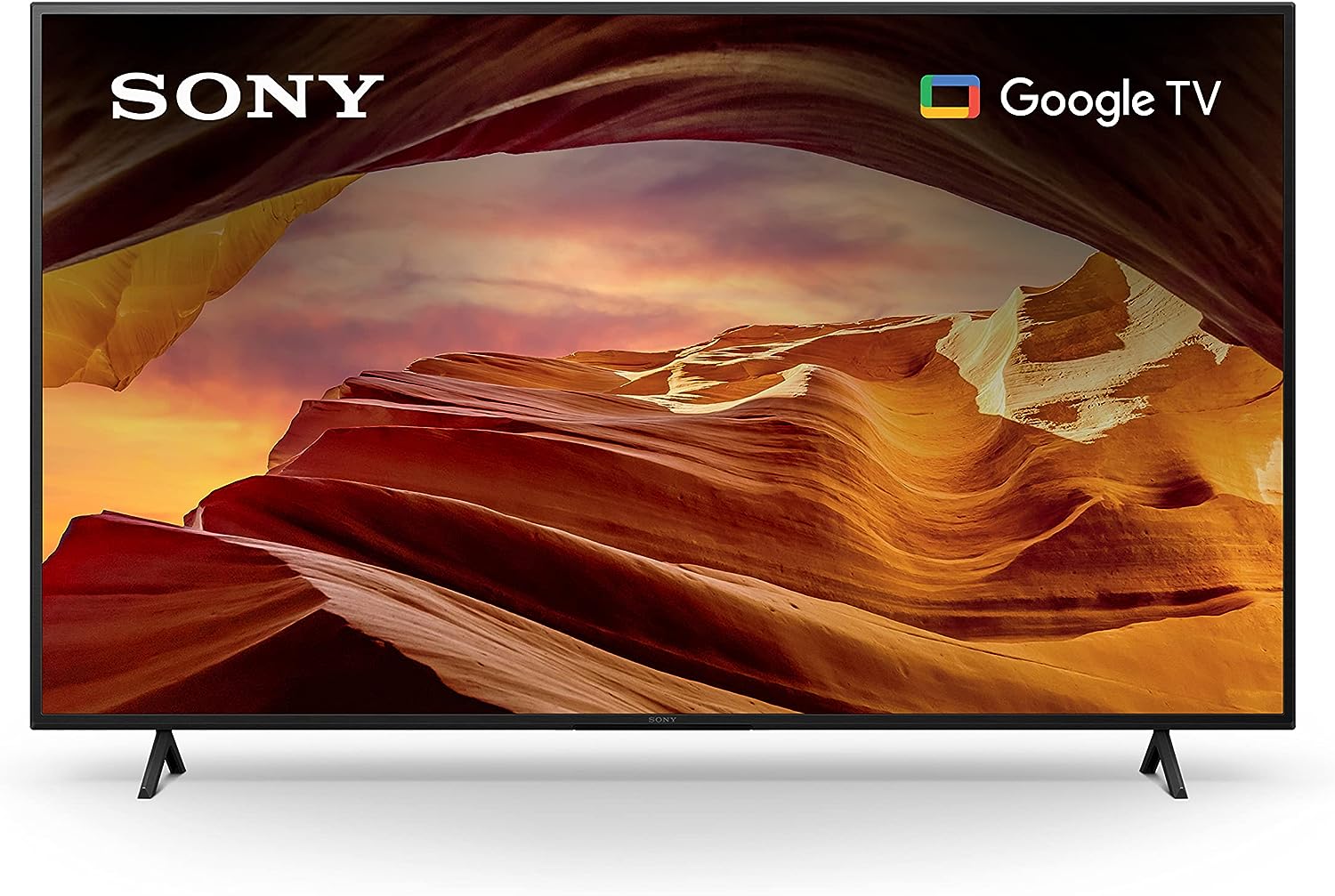 Sony 55 inch 4K Ultra HD tv X77L-serie: LED Smart Google TV KD55X77L - model 2023, zwart