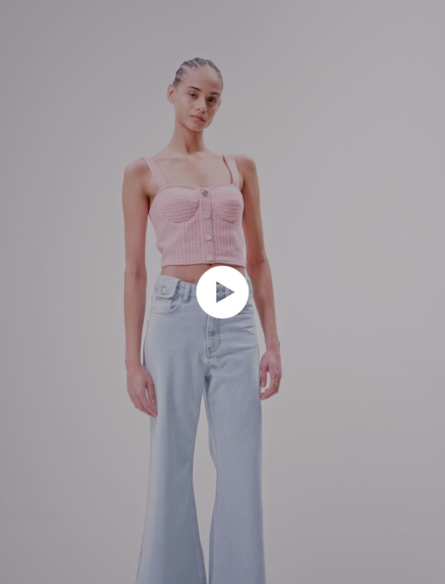 Wijde, verwassen jeans - Lichtblauw