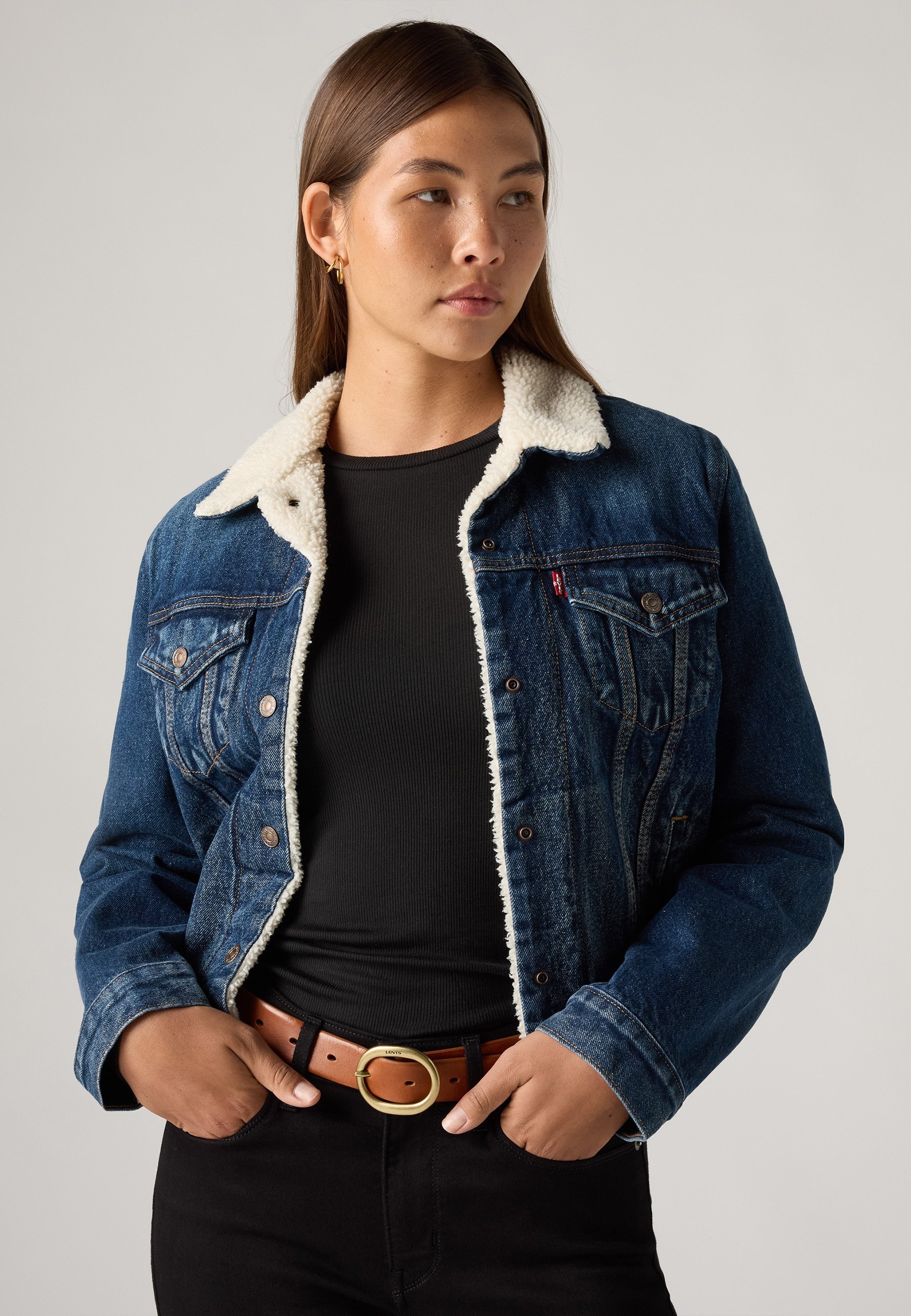 Levi's® ORIGINAL SHERPA TRUCKER - Farmerdzseki - Kék