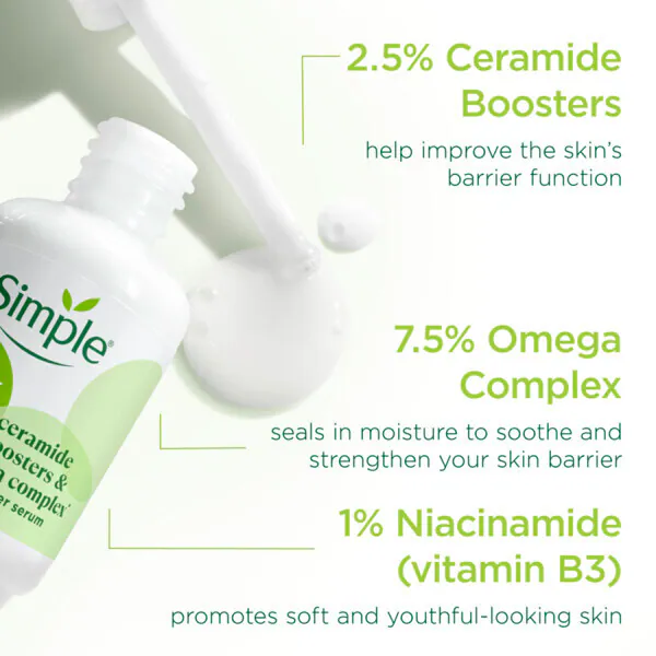Sérum Simple com 10% de Ceramidas e Complexo Ômega