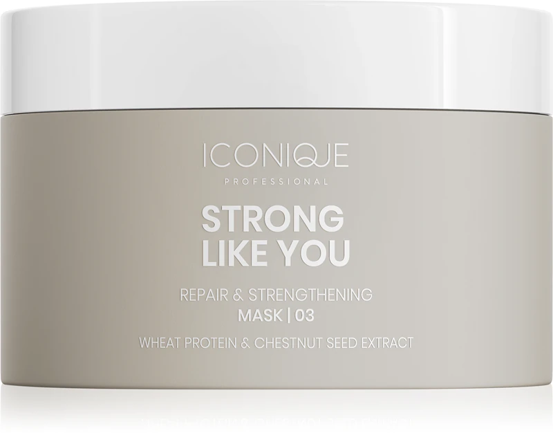 ICONIQUE Professional STRONG LIKE YOU Máscara regeneradora reparadora e fortalecedora para cabelos danificados