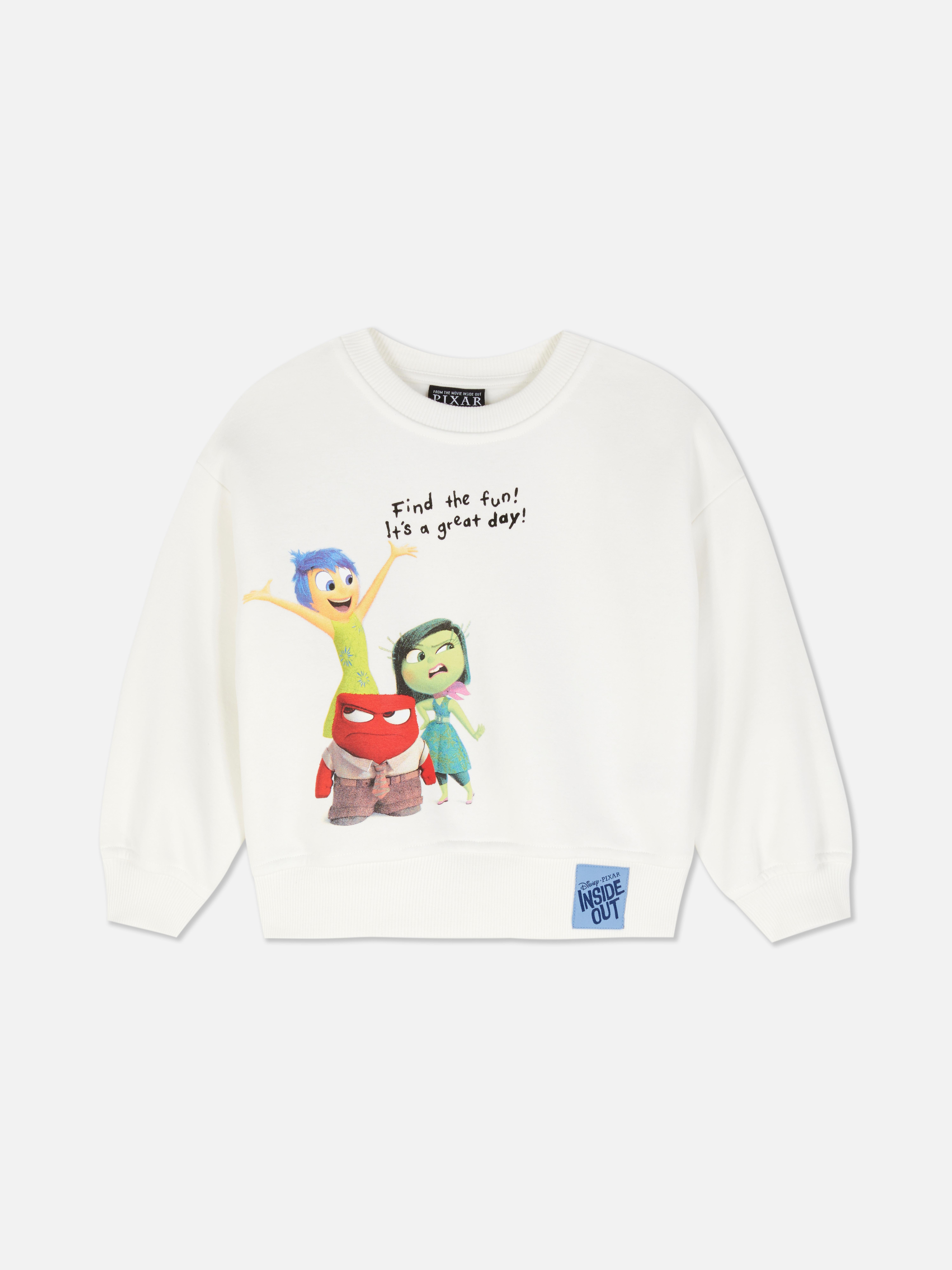 Sweatshirt mit Disney-„Alles steht Kopf“-Print. Ein Sweatshirt mit gerippten Bündchen und „Alles steht Kopf“-Prints auf Vorder- und Rückseite.