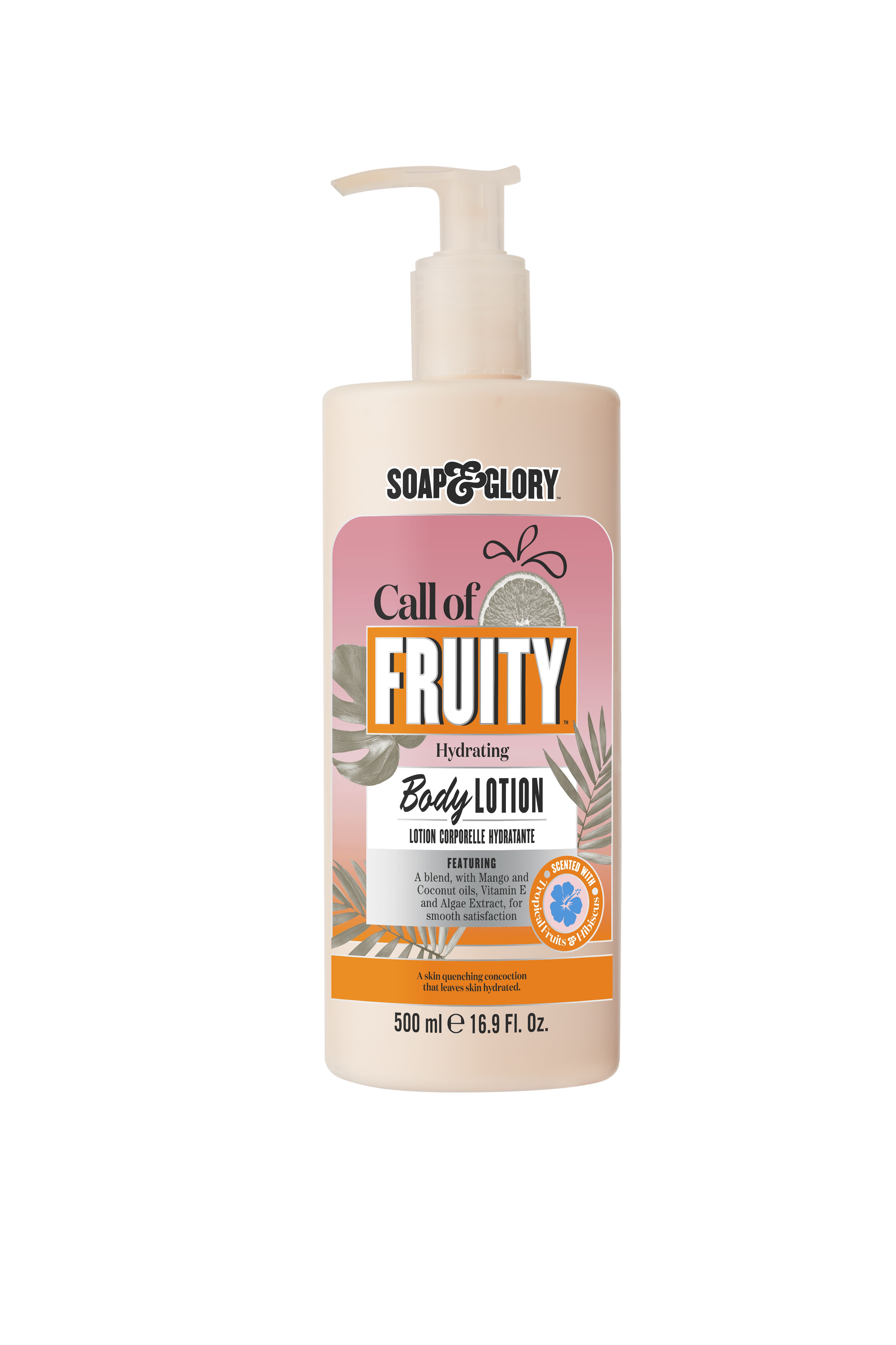 „Call of Fruity“ kūno losjonas. Drėkinamasis losjonas. Kūno pienelis ir kūno losjonai.