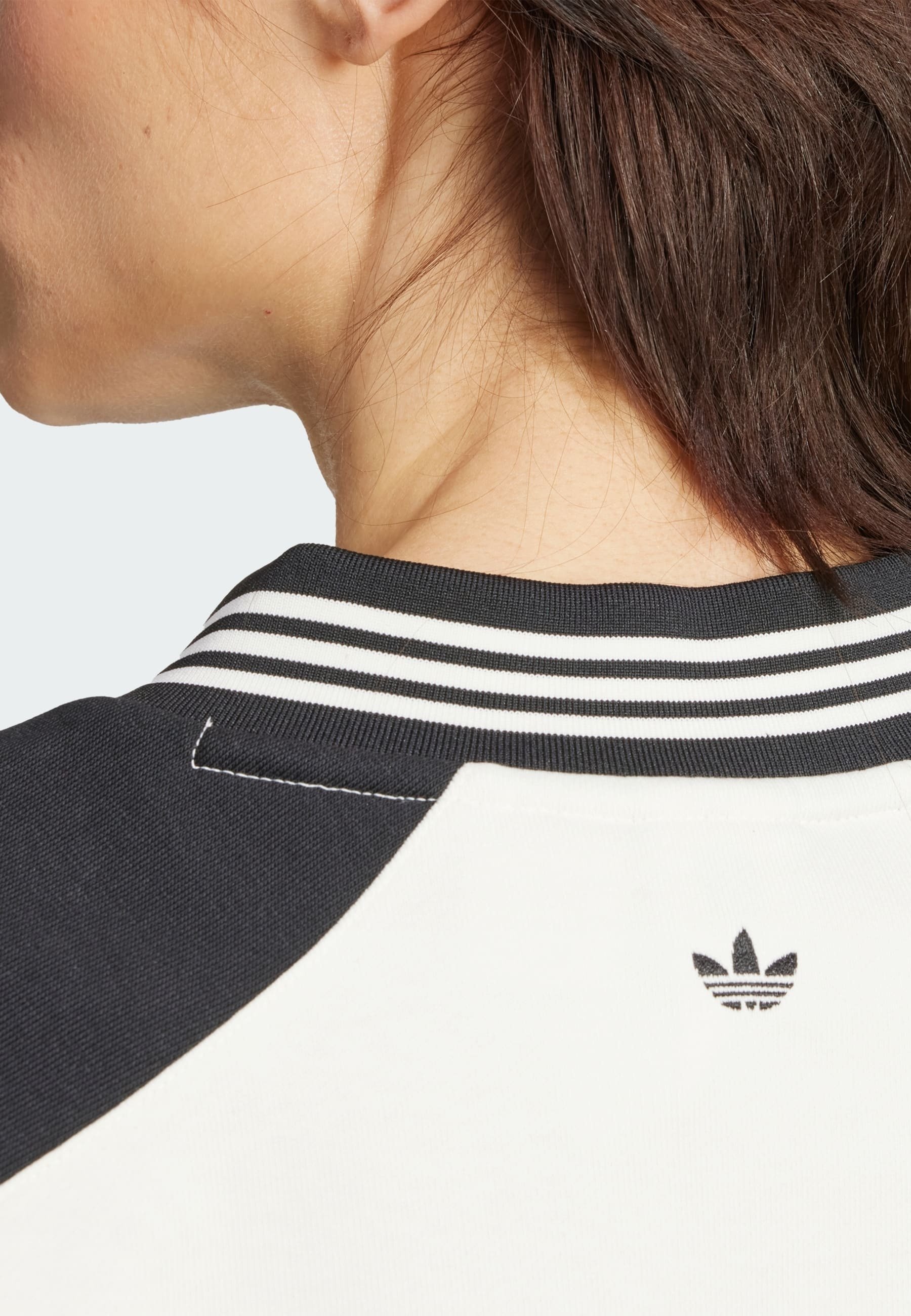 adidas Originals CREW - Sweatshirt - gebroken wit zwart