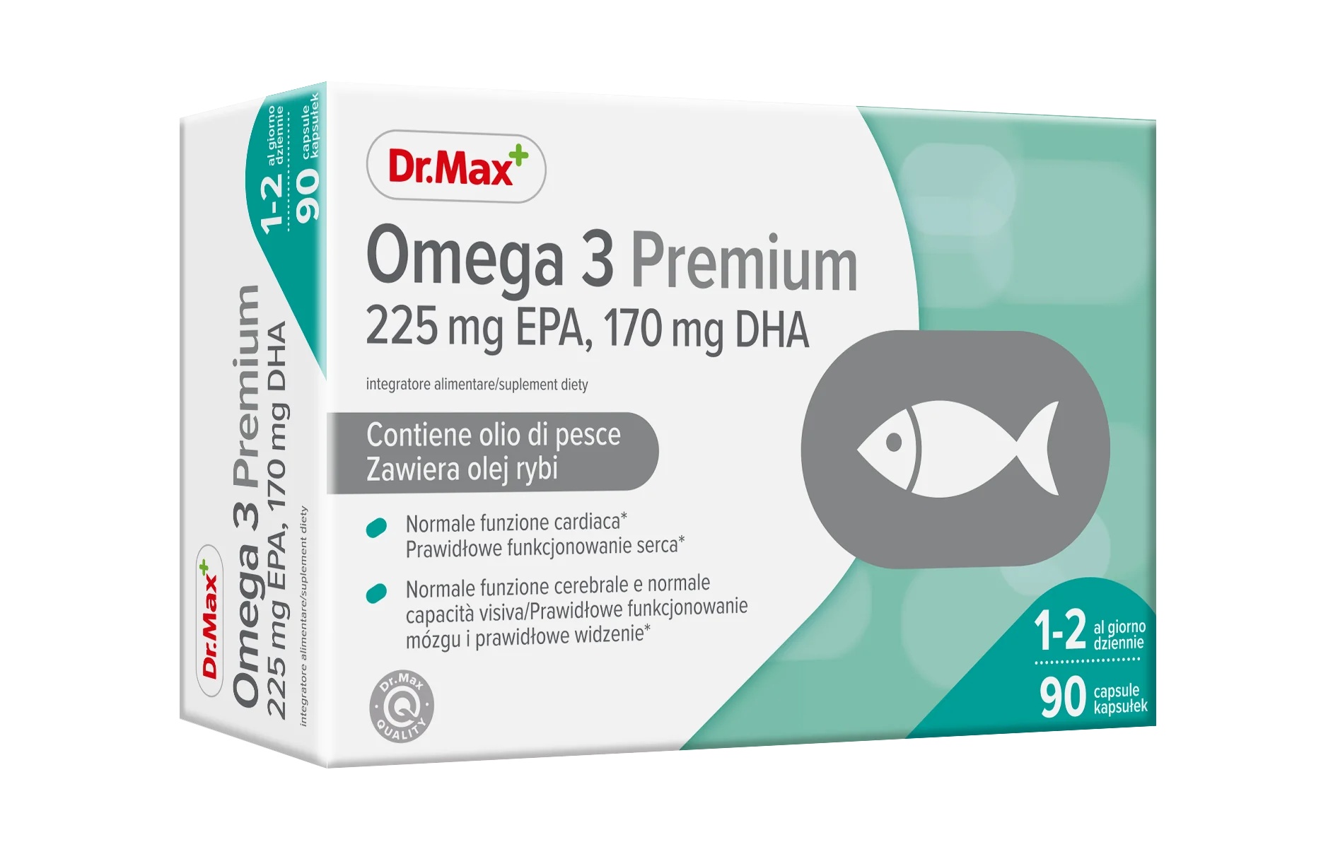 DR. MAX Dr.Max Omega 3 Premium 90 Kapseln Herz- und Gehirnfunktion