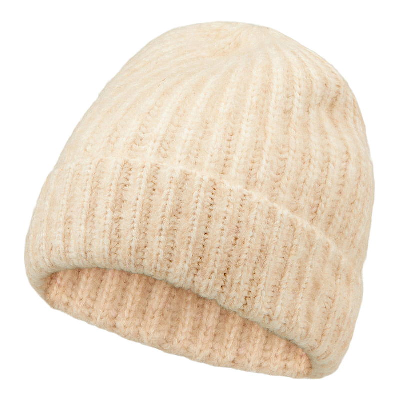 Cappello effetto mohair, color bianco sporco