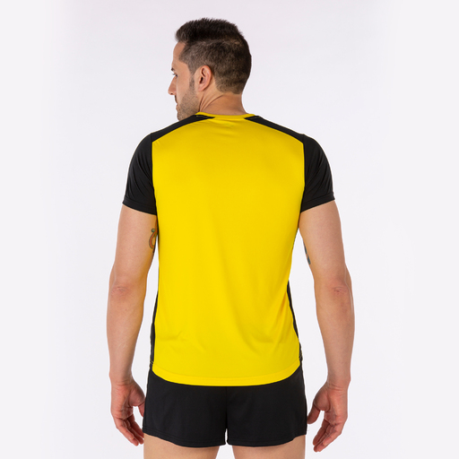 Camiseta Manga Corta Joma Record Ii Amarillo Negro