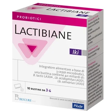 LACTIBIANE Lactibiane IKI Nahrungsergänzungsmittel mit Milchsäurebakterien 10 probiotische Beutel